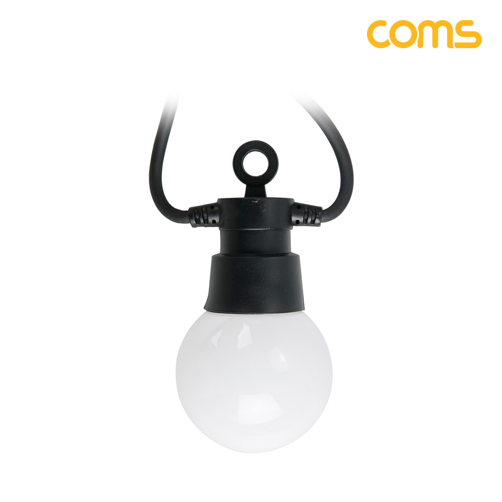 Coms 태양광 LED 전구 라인, 캠핑 텐트 줄조명 크리스마스 연말 파티 인테리어