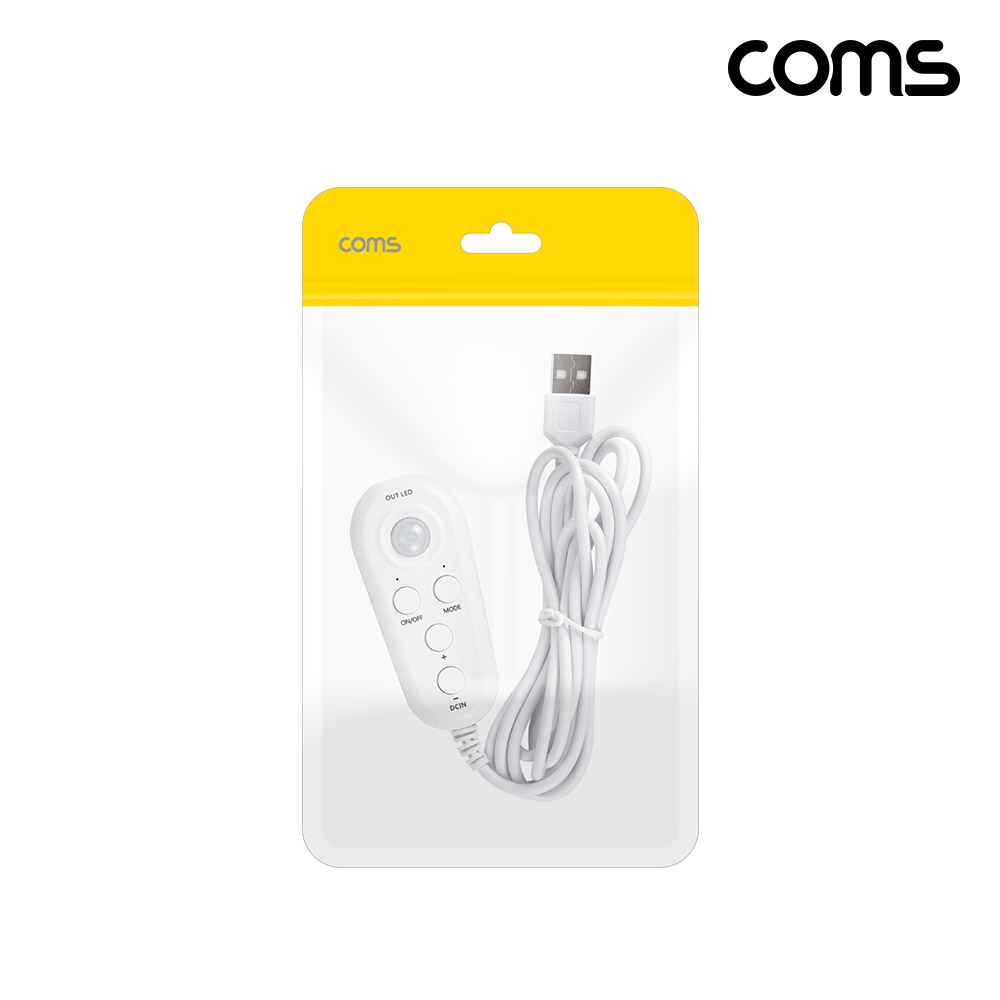 Coms LED 모션 감지 센서, USB 케이블, PIR 패시브 적외선