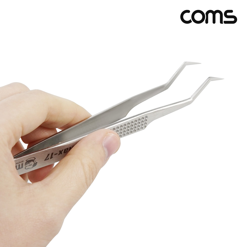 Coms 납땜용 꺾임 핀셋 PCB 보드 집게