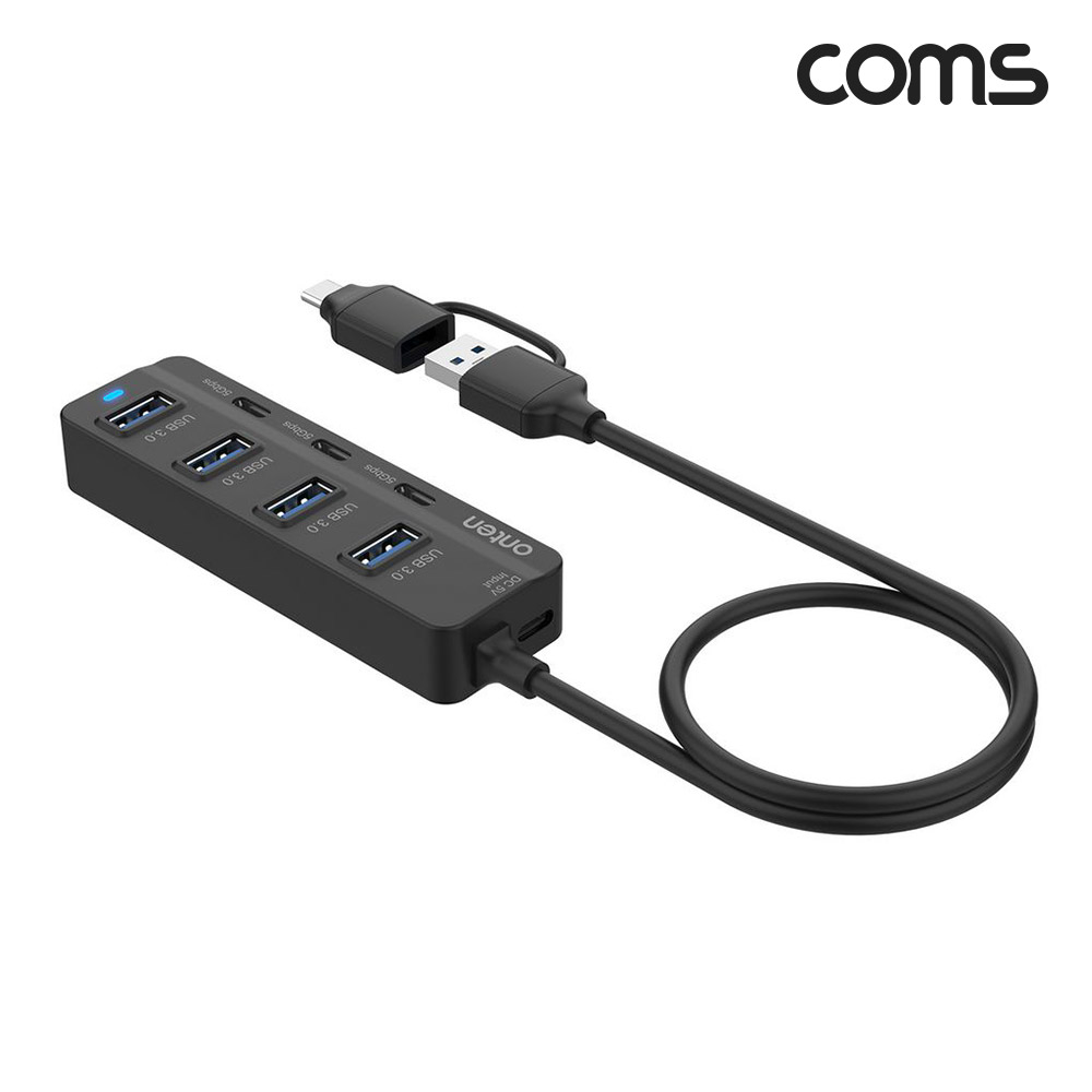 Coms 7 in 2 USB-C and USB-A 3.0 7포트 멀티허브