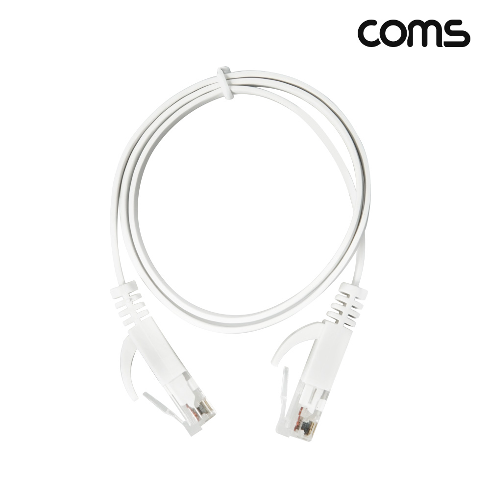 Coms cat6 플랫 랜케이블 다이렉트 UTP 1000Mbps 50cm 랜선 Direct 기가바이트
