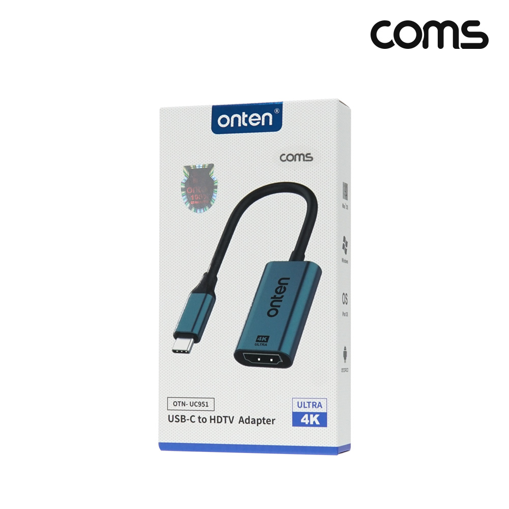 Coms C타입 HDMI 컨버터 젠더 Type C 4K2K@30Hz