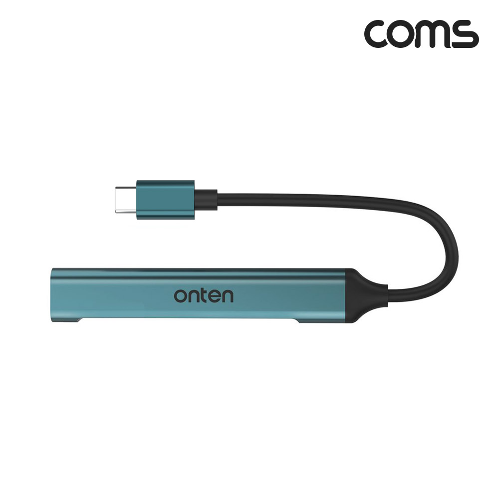 Coms USB C타입 멀티 허브 TF SD 카드리더 USB 3포트