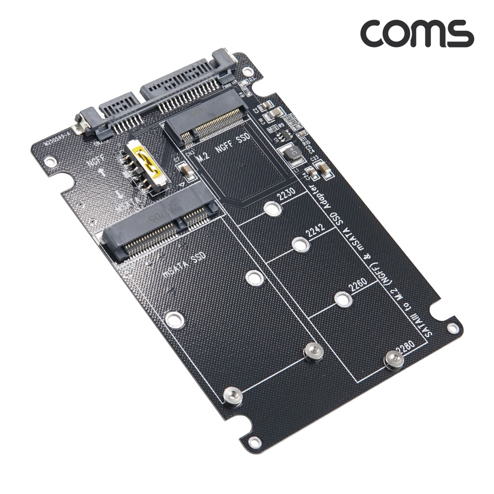 Coms mSATA M.2 NGFF B+M Key SSD SATA3 변환 어댑터