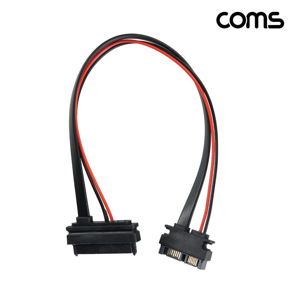 Coms SATA to Slimline SATA 케이블 SATA 22p 13p 데이터 전원 30cm