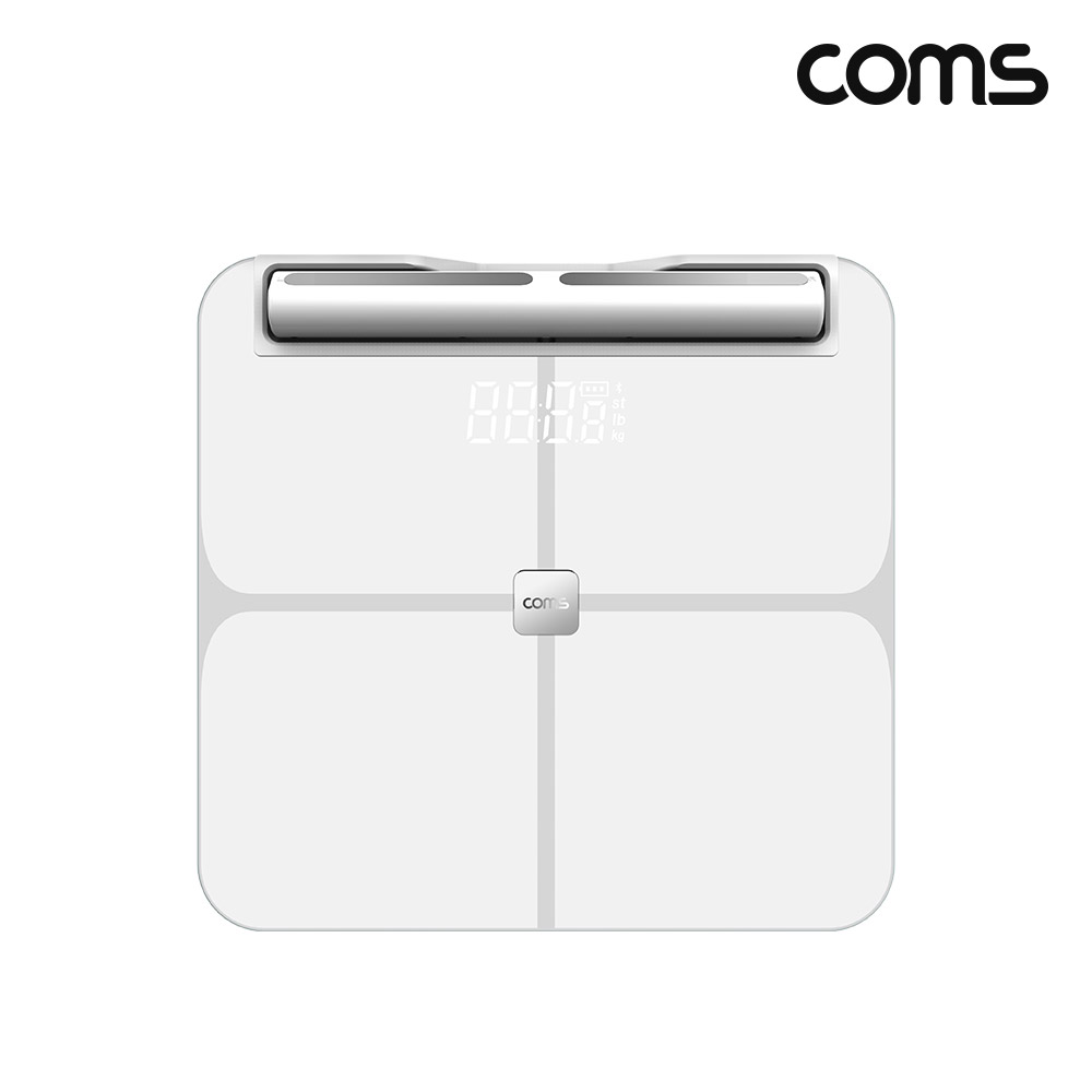 Coms 정밀 8점 접촉 방식 스마트 체성분 디지털 체중계 체지방 블루투스