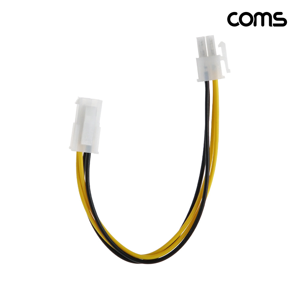 Coms ATX 4핀 메인보드 P4 보조전원 연장 케이블 20cm 12V 전용