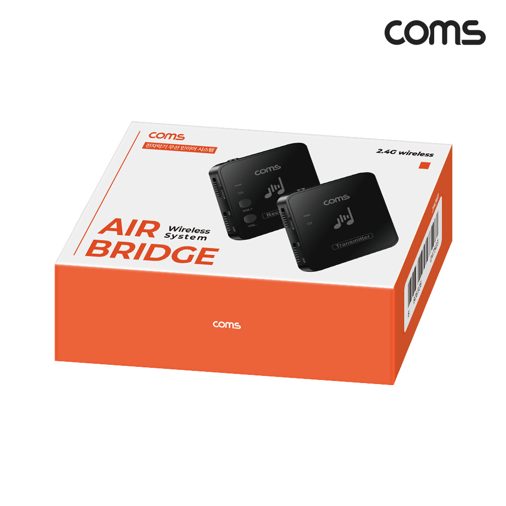 Coms 실시간 오디오 전송 무지연 휴대용 초미니 무선 오디오 송수신기 2.4Ghz Stereo Mono 지원 실시간 오디오 전송에 최적화