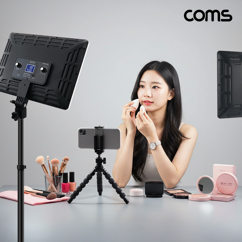 Coms LED 패널형 촬영 조명 개인방송 제품촬영 지속광