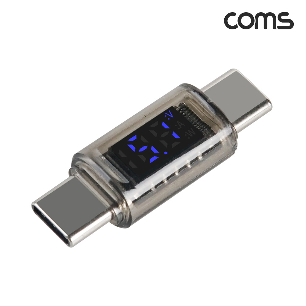 Coms USB C타입 연장 젠더 MM 140W PD 고속충전 디스플레이 전압