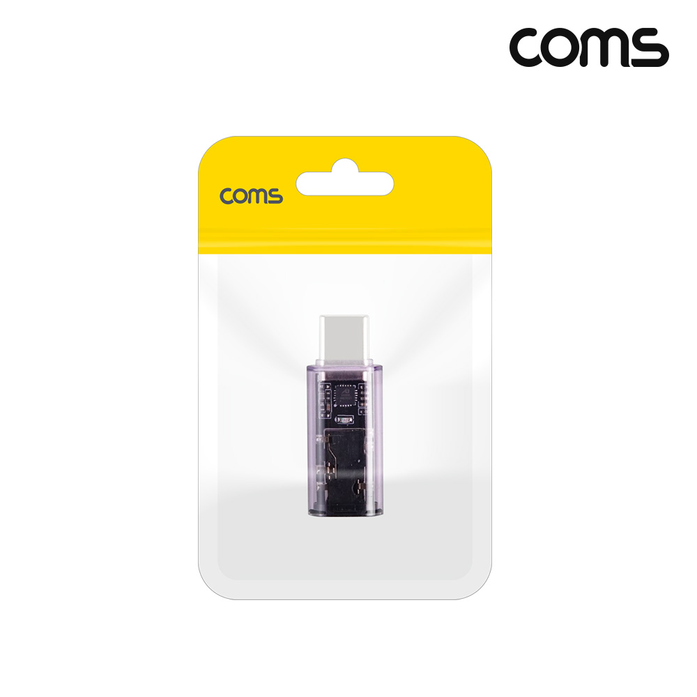 Coms C타입 오디오 변환 젠더 스테레오 이어폰 3.5mm AUX