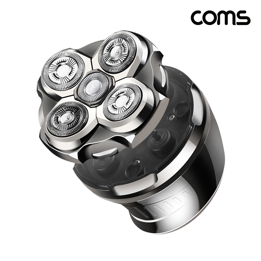 Coms 5헤드 충전식 전기면도기 건식 습식 방수