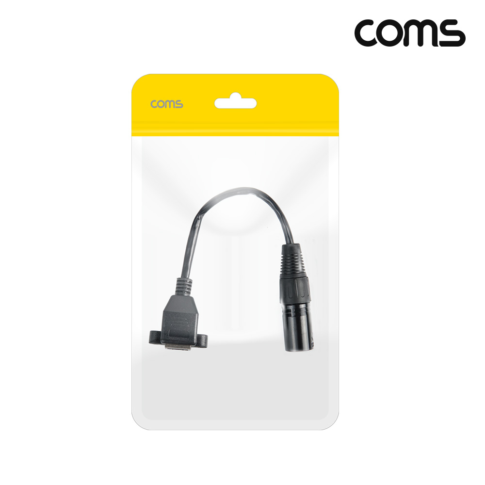 Coms 캐논 변환 케이블 RJ45 20cm, XLR Canon 3P mic