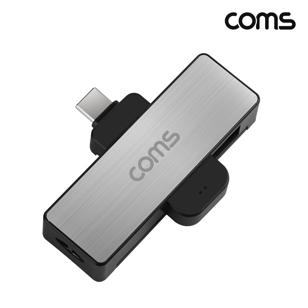 Coms USB-C타입 스마트 카드 리더기 IC칩 ID카드 USB-A 2.0