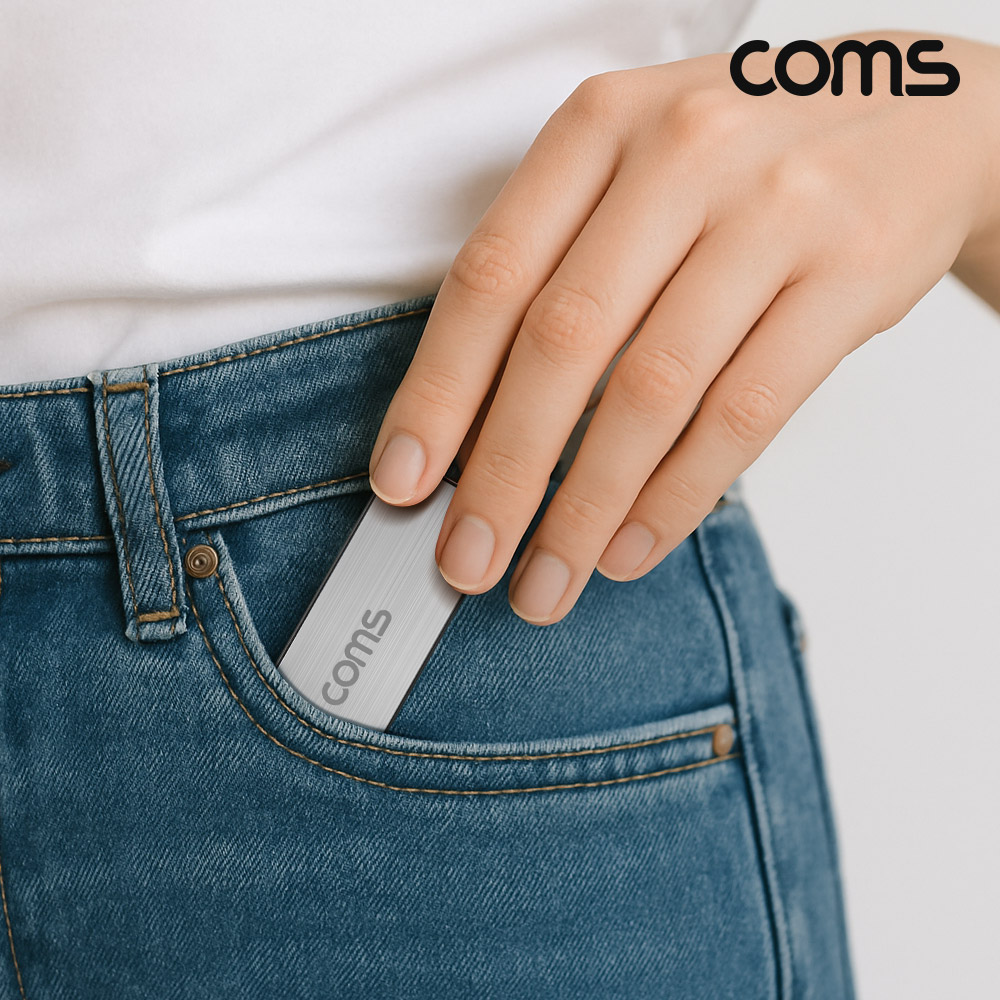 Coms USB-C타입 스마트 카드 리더기 IC칩 ID카드 USB-A 2.0