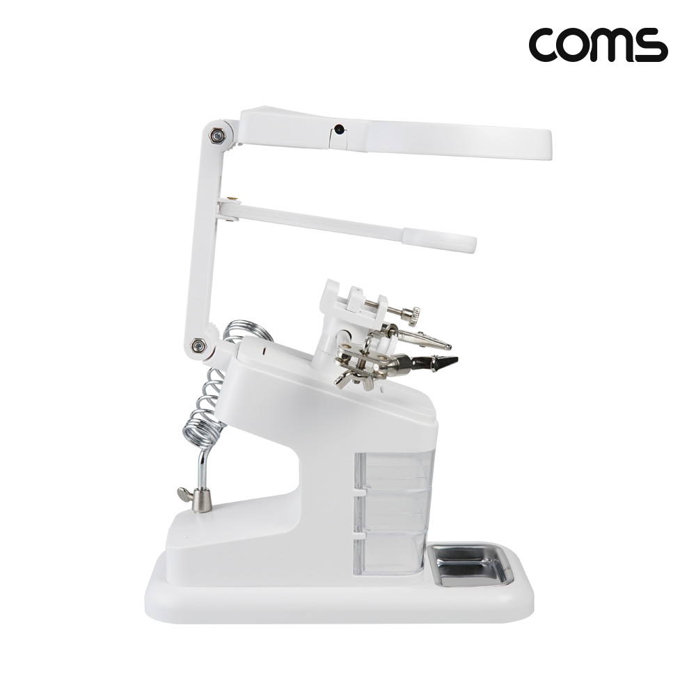 Coms 납땜 LED 확대경 보조 스탠드 인두기 3배율 4.5배율 25배율