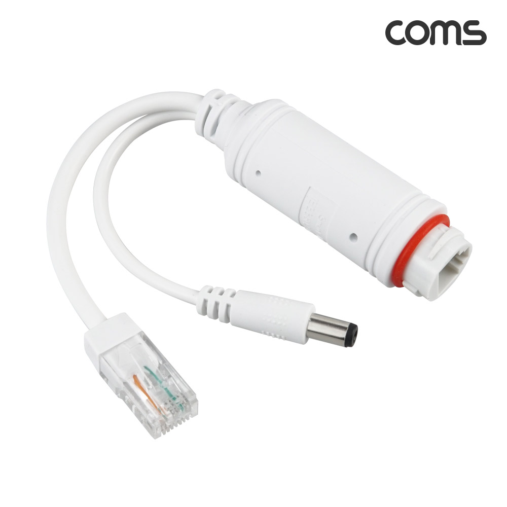 Coms PoE 패시브 리피터 어댑터 DC12V RJ45