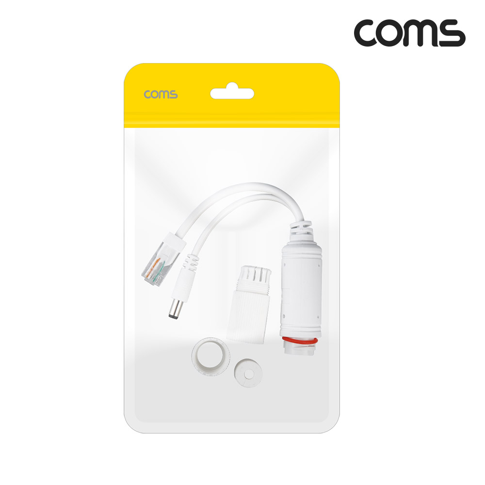 Coms PoE 패시브 리피터 어댑터 DC12V RJ45