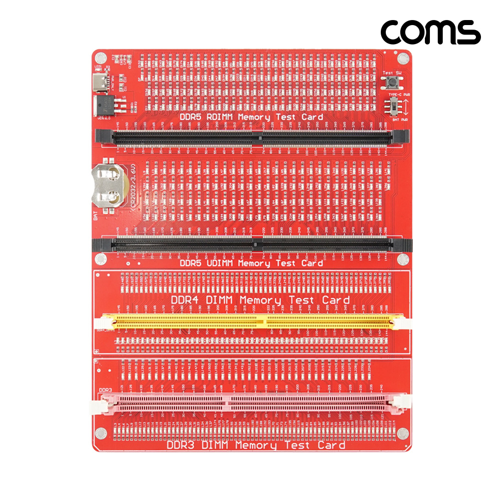 Coms DDR3/DDR4/DDR5 메모리 테스트 카드 RAM 불량 문제 진단