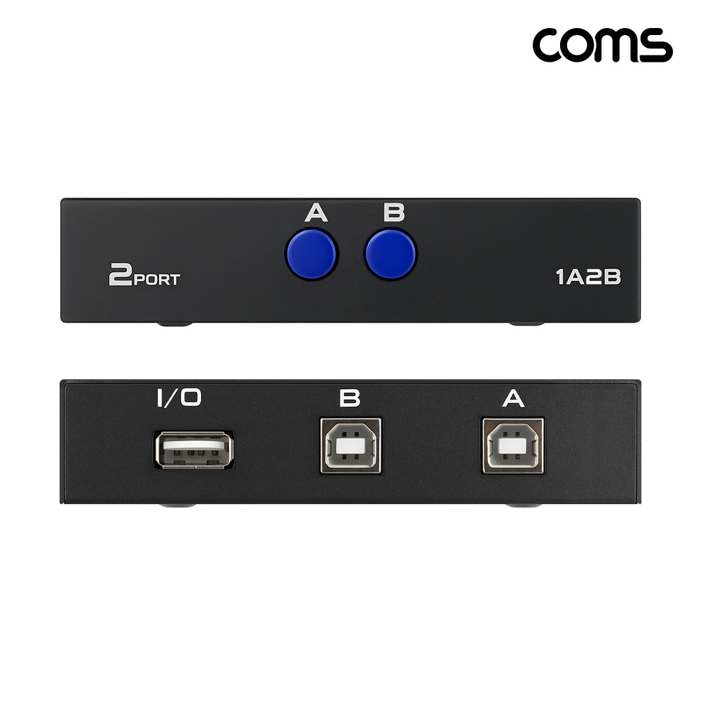 Coms USB 수동 선택기 2:1 스위치