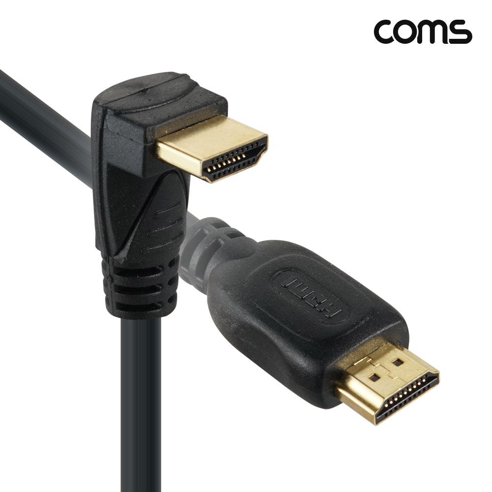 Coms HDMI 1.4 케이블 50cm 4K 꺾임