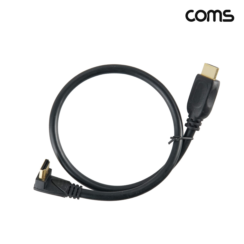 Coms HDMI 1.4 케이블 50cm 4K 꺾임