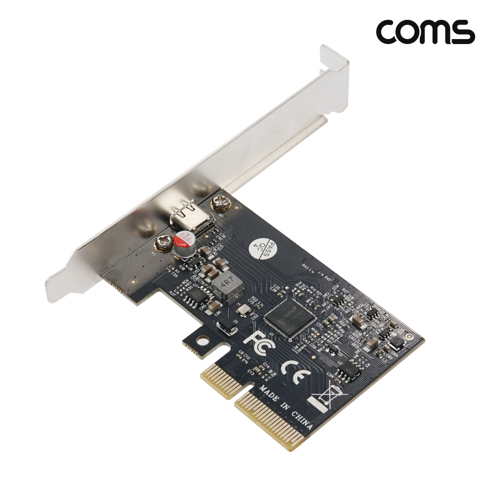 Coms PCIe x4 USB3.2 GEN2x2 연장 카드 20Gbps ASM3242