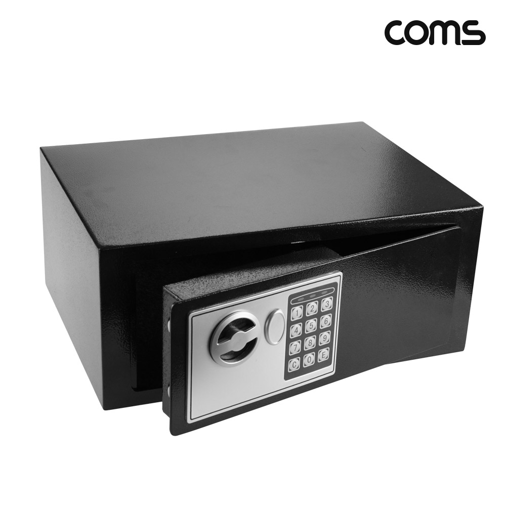 Coms 가정용 미니 스마트 금고 350x250x150mm 와이드형