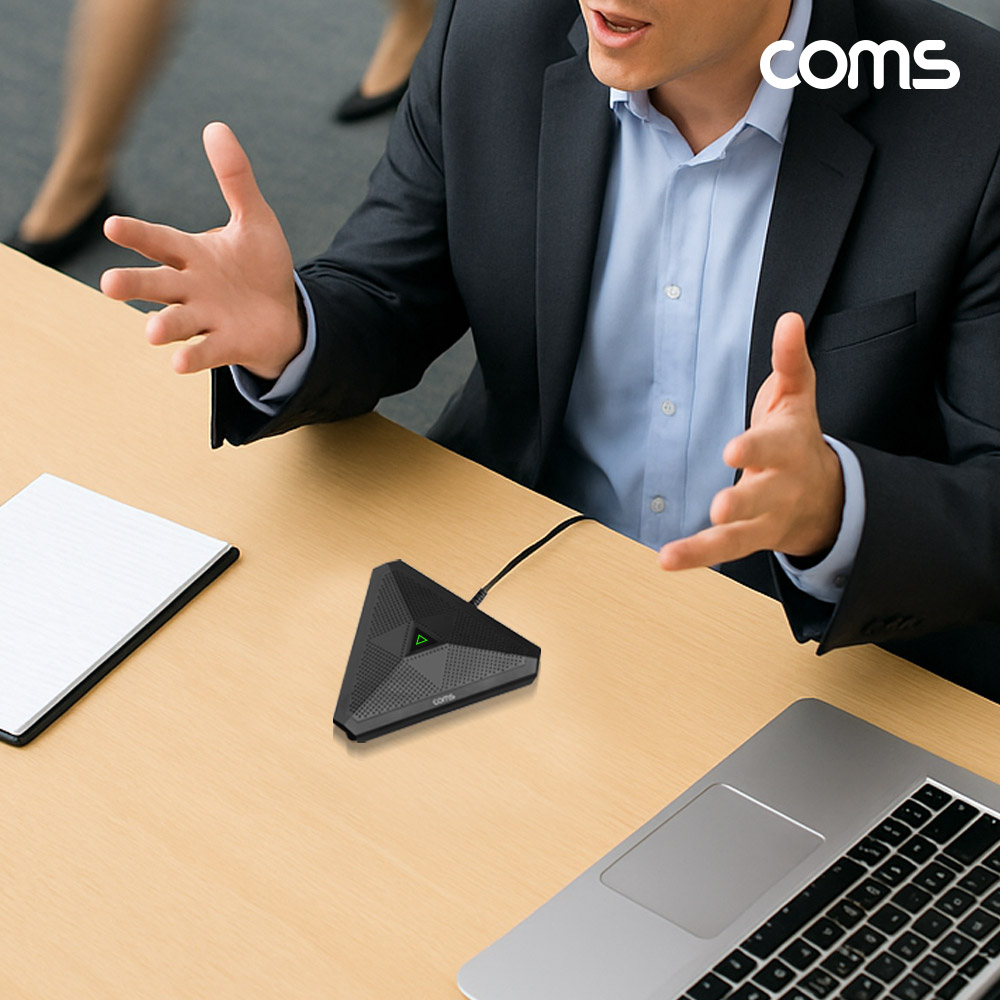 Coms USB 컨퍼런스 마이크 삼각 전방향 콘덴서 회의용