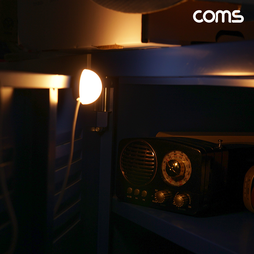 Coms 전구형 USB LED 램프 라이트 자석 리모컨