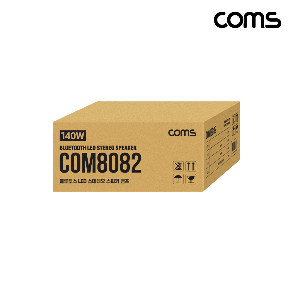 Coms 블루투스 스피커 앰프 마이크 세트 총 140W 노래방 버스킹