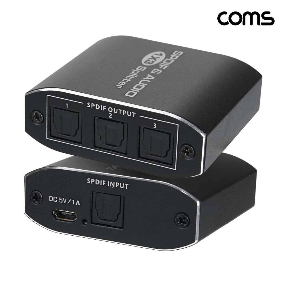 Coms 광 오디오 분배기 1x3 SPDIF