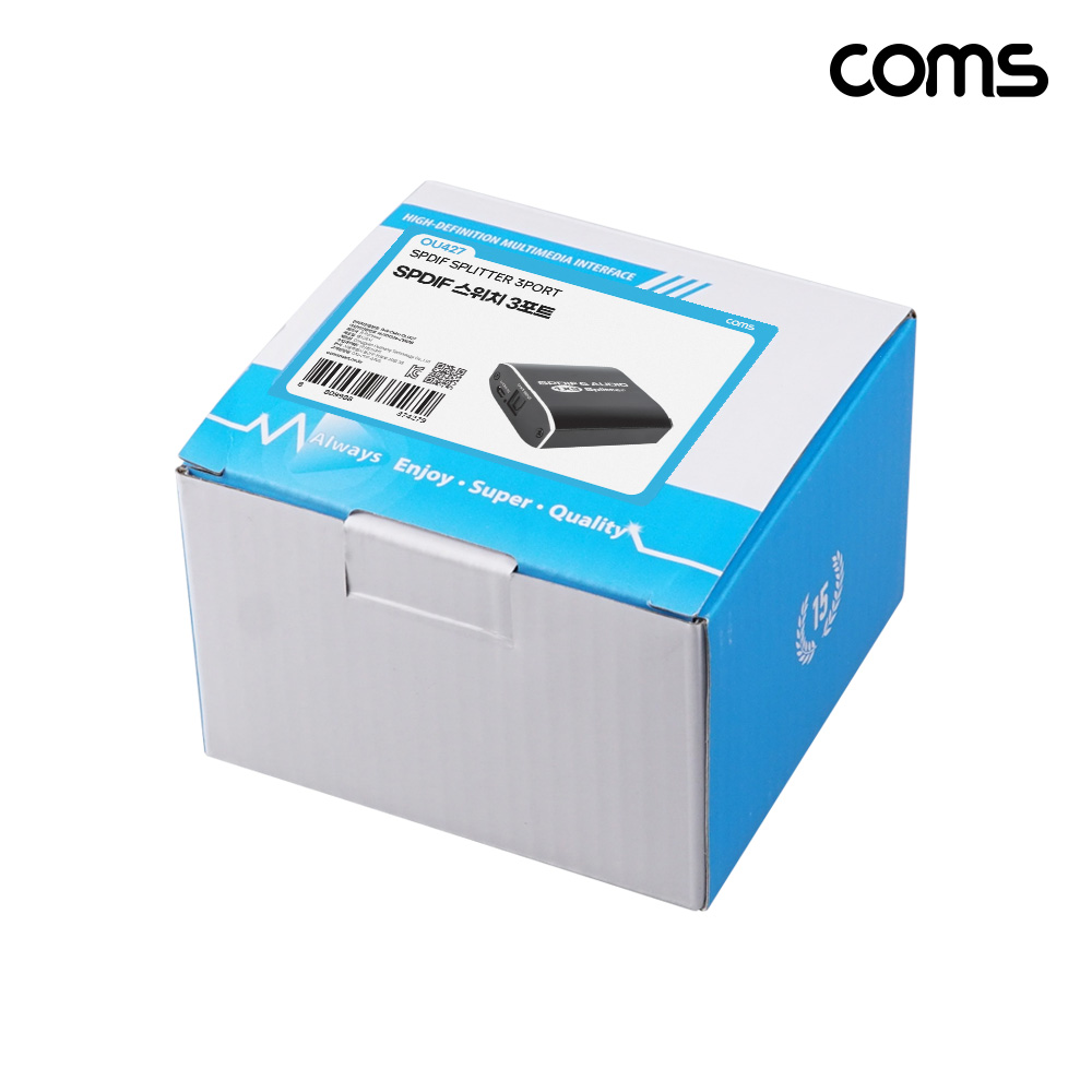 Coms 광 오디오 분배기 1x3 SPDIF
