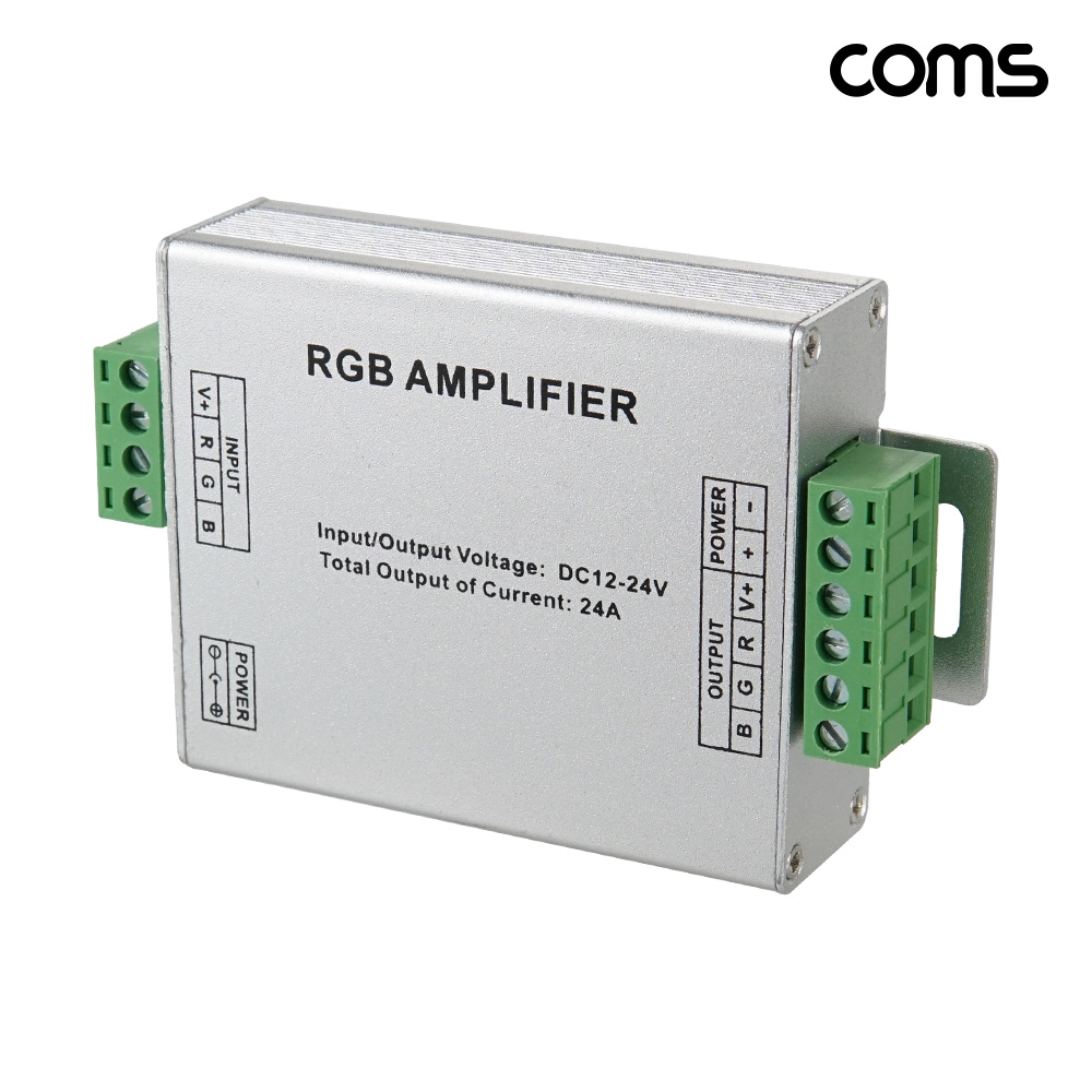 RGB LED 신호 증폭기, DC 12~24V 24A 3채널 스트립 확장
