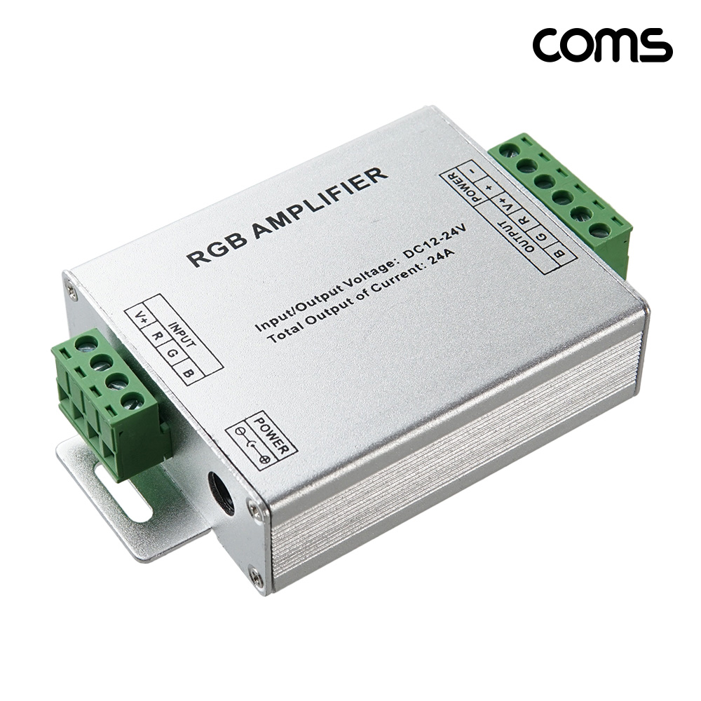 RGB LED 신호 증폭기, DC 12~24V 24A 3채널 스트립 확장