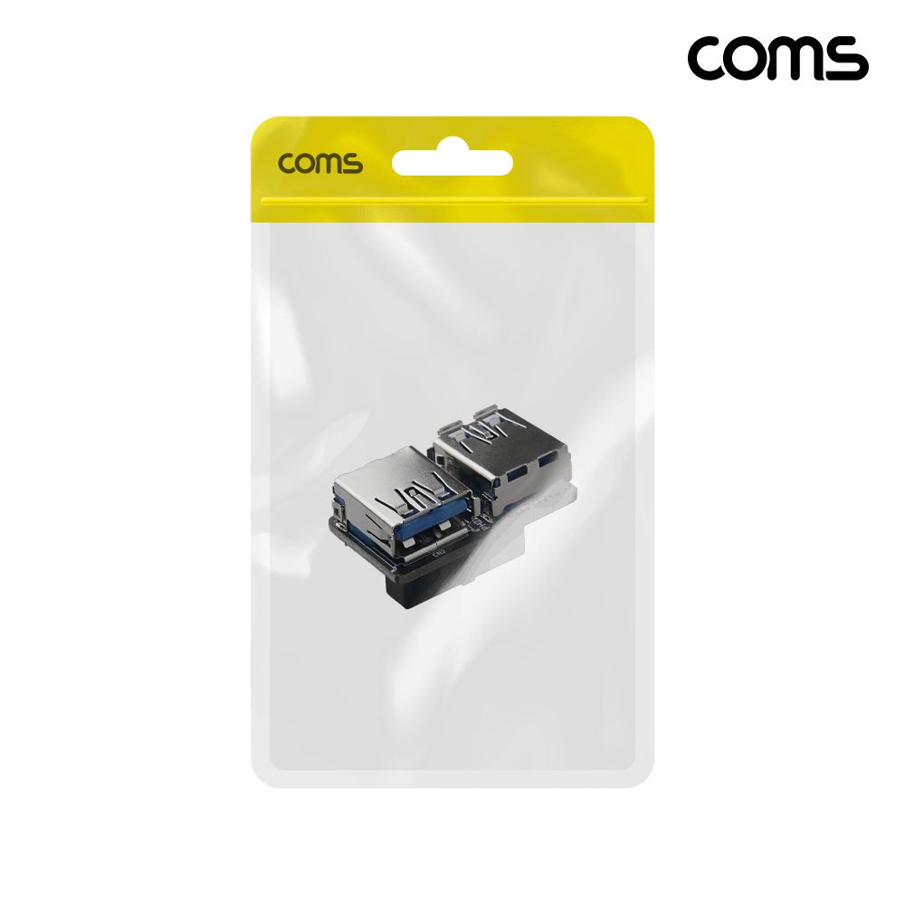 Coms 메인보드 USB 3.0 19핀 헤더 to 듀얼 USB 3.0 A 포트 변환 젠더