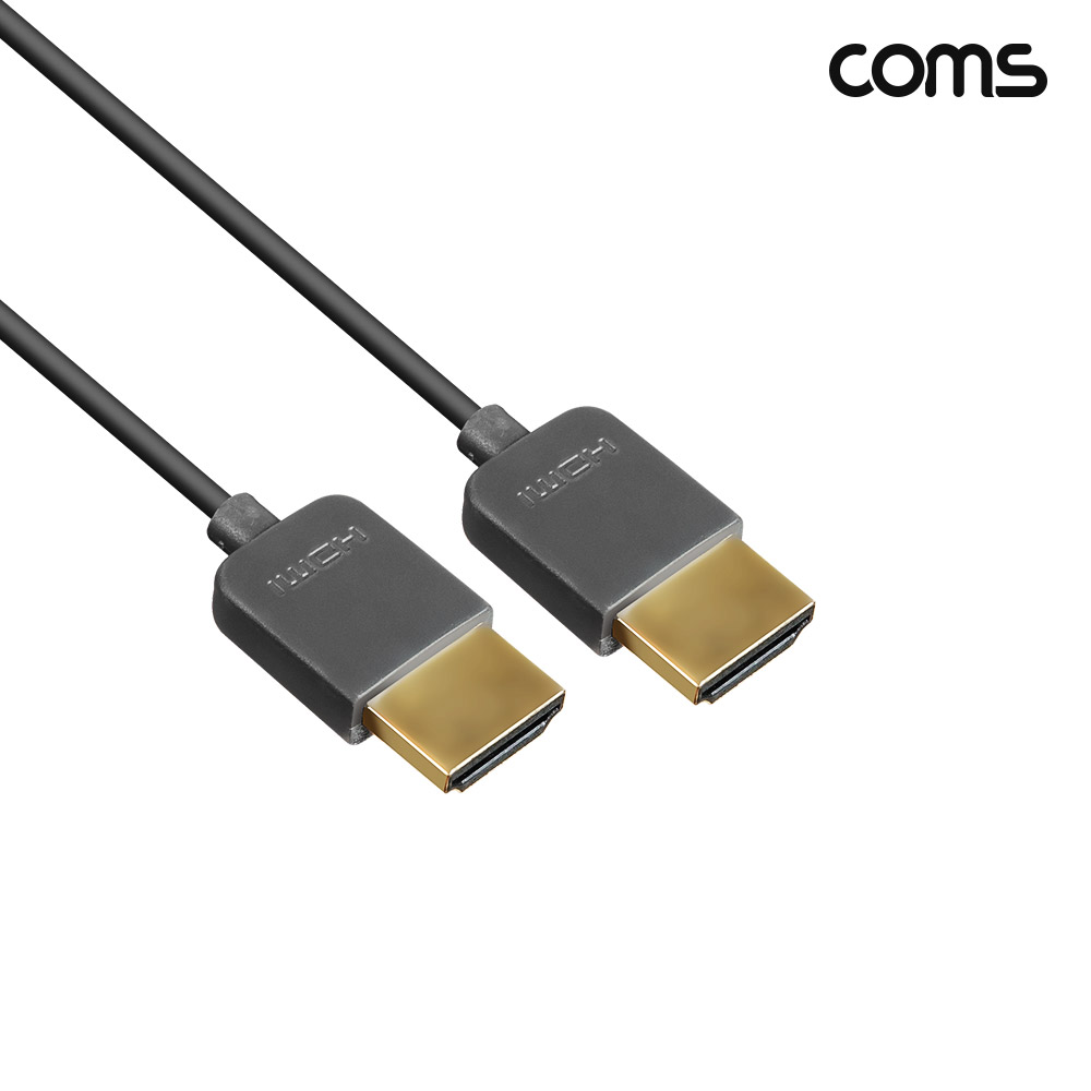 Coms HDMI 2.0 초슬림 케이블 1.5m 4K2K@60Hz UHD 2개 1세트