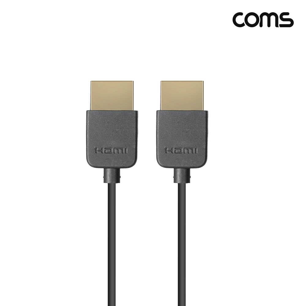Coms HDMI 2.0 초슬림 케이블 1.5m 4K2K@60Hz UHD 2개 1세트