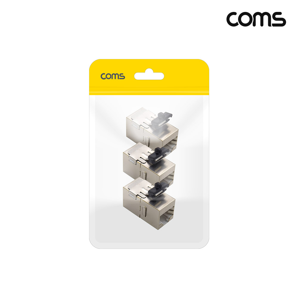 Coms CAT6A 키스톤형 커플러 3개 1세트