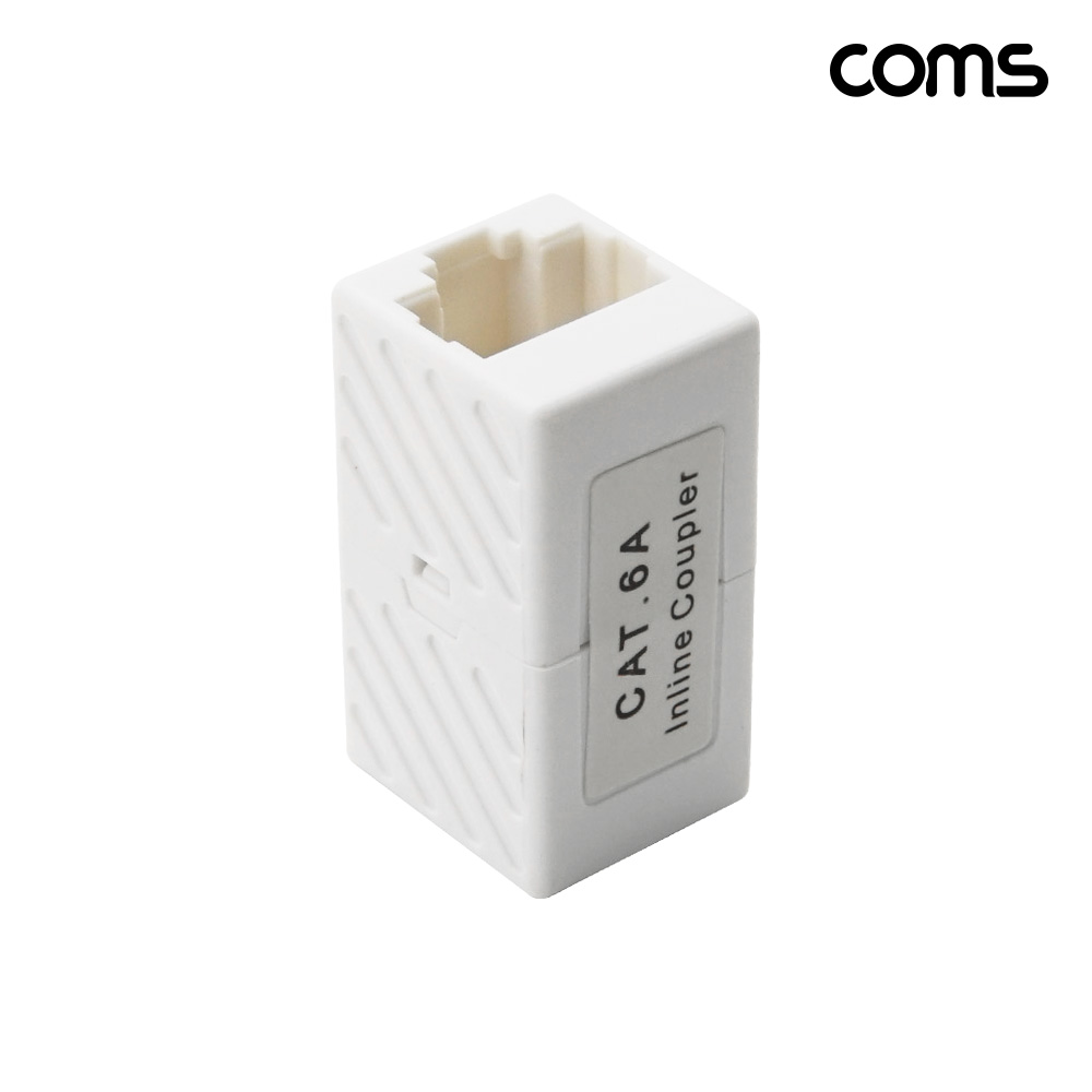 Coms RJ45 연장 커플러 8P8C UTP CAT6A 5개 1세트