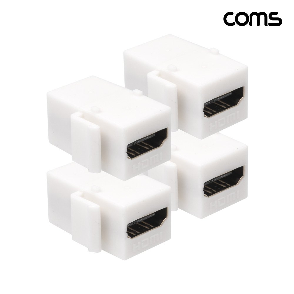 Coms HDMI 키스톤잭 월플레이트 4개 1세트