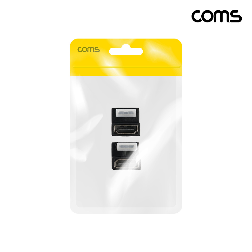 Coms Mini HDM to HDMI 변환젠더 상하 ㄷ자 꺾임 2개 1Set