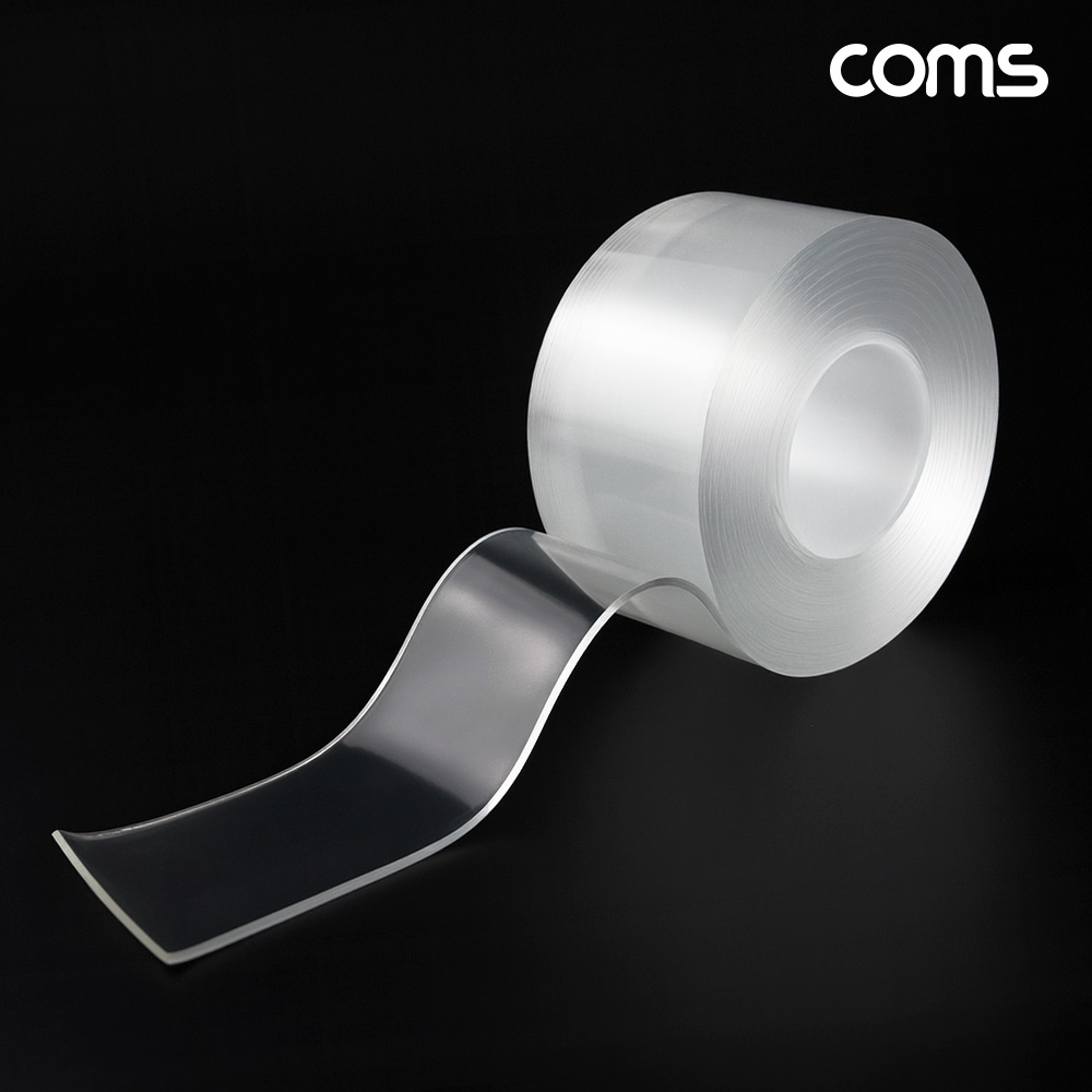 Coms 자국없는 초강력 접착 실리콘 양면 테이프 5cm x 3M