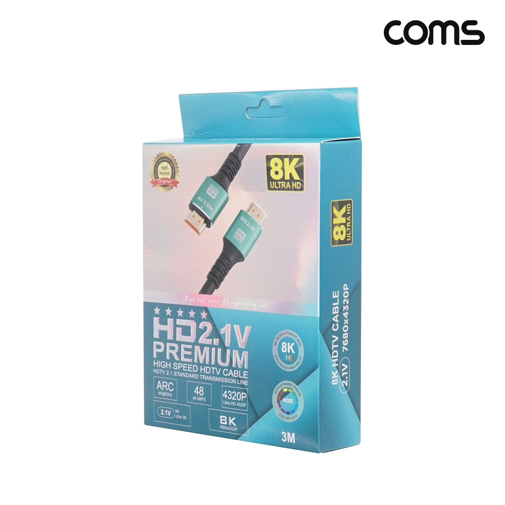 Coms HDMI V2.1 케이블 M/M 8K@60Hz UHD 3M