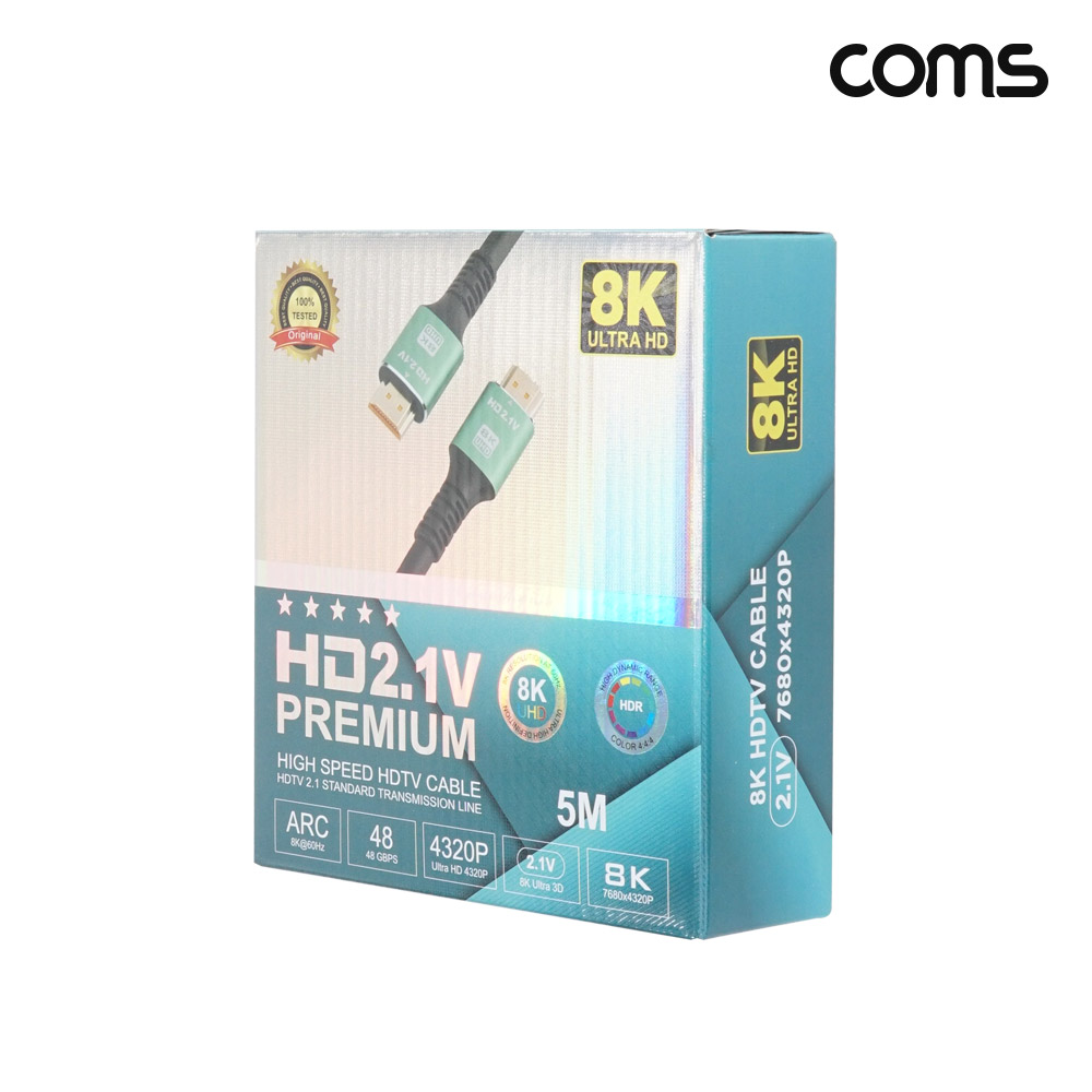 Coms HDMI V2.1 케이블 M/M 8K@60Hz UHD 5M