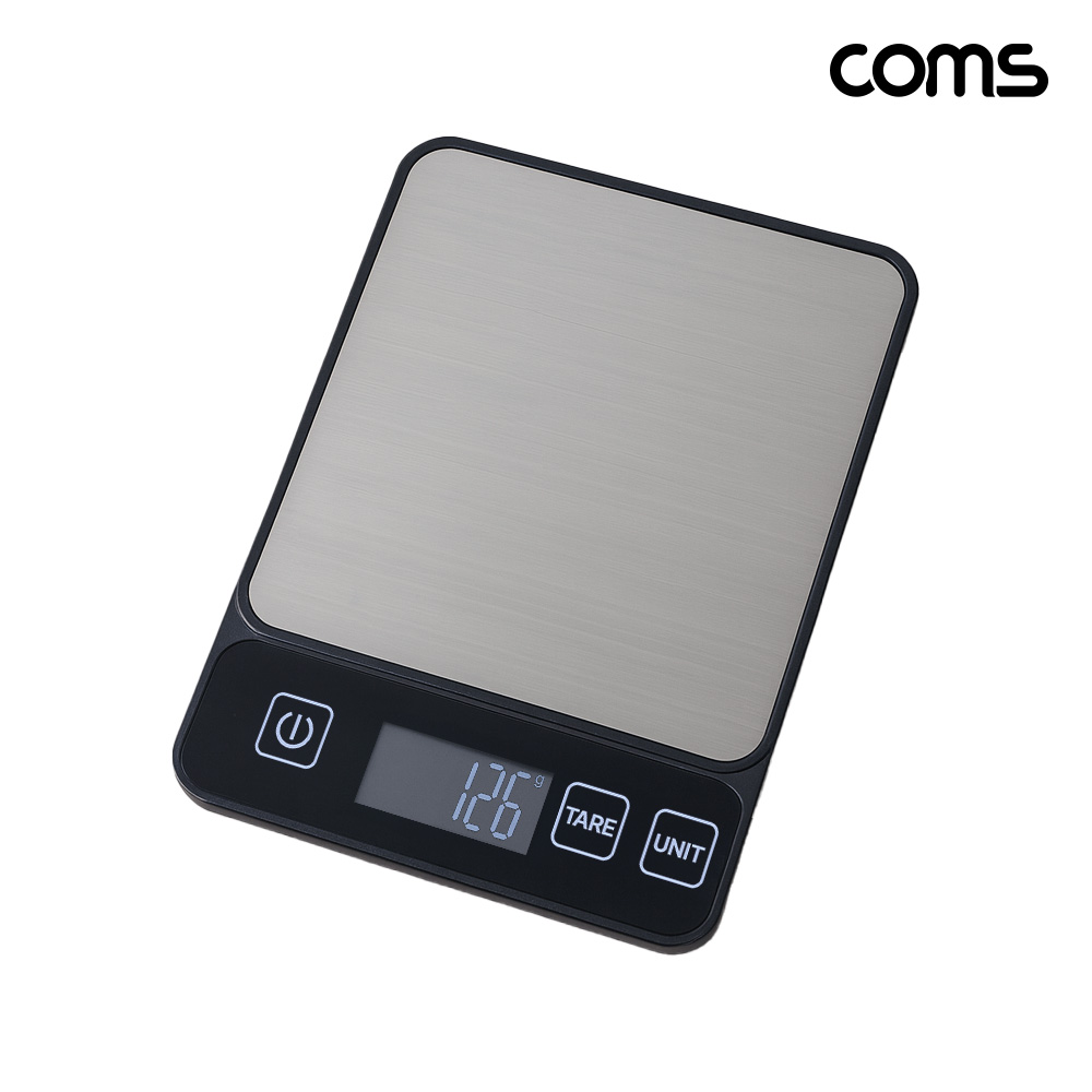 Coms 디지털 주방 저울 1g 단위 측정 영점기능