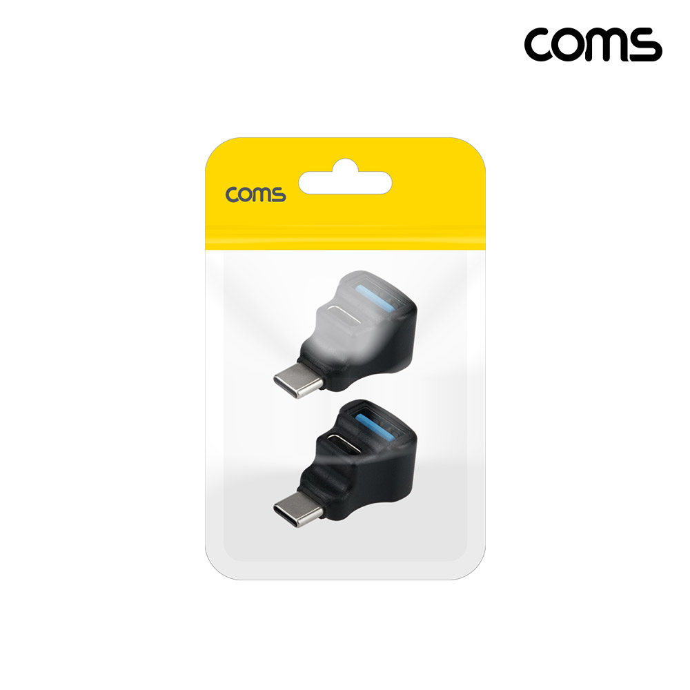 Coms C타입 젠더 F형 C to USB3.0 A + C타입 100W 8K 60Hz 2개입
