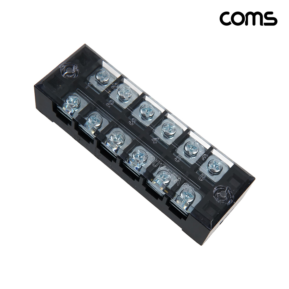Coms TB-2506L 고정식 단자대 터미널 블록 나사 체결식