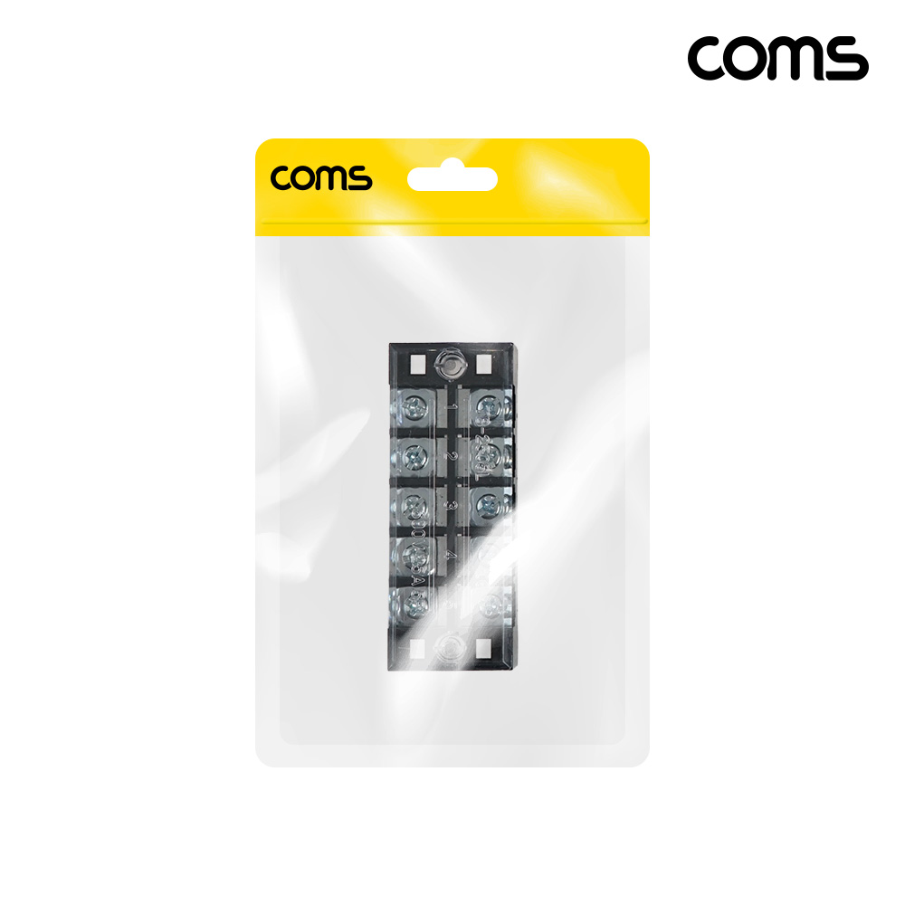 Coms TB-2505L 고정식 단자대 터미널 블록 나사 체결식
