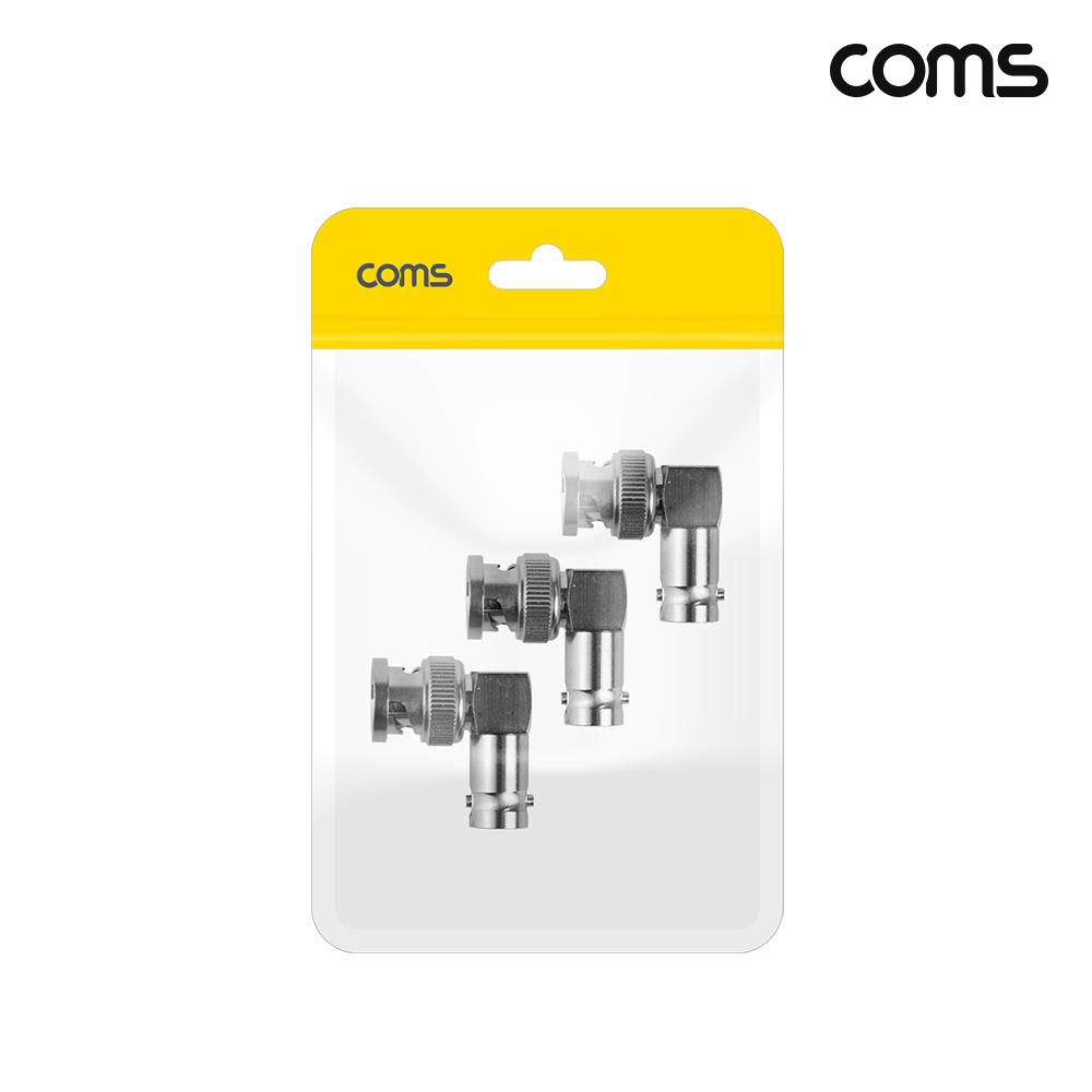 Coms BNC MF 꺾임 젠더 3개입